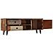 Mobile Porta Tv 118x30x40 Cm In Legno Massello Di Mango - Foto miniatura 7