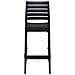 Sgabello Bar Ares in Polipropilene I Sgabello Impilabile con Schienale I Sgabello Outdoor H75 CMI Sgabello Cucina Bancone Resistente Nero - Foto miniatura 1