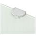 Scaffali Angolari 2 Pz Supporti Cromati E Vetro Bianco 35x35 Cm - Foto miniatura 6