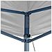 Gazebo Professionale Pieghevole 3x6 M Acciaio Bianco - Foto miniatura 3