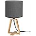 Lampada Da Tavolo Drum Shade E14 40w Grigio - Foto miniatura 1