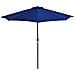 Ombrellone Balcone Palo in Alluminio Blu 300x150x253cm a Metà - Foto miniatura 5