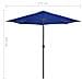 Ombrellone Balcone Palo in Alluminio Blu 300x150x253cm a Metà - Foto miniatura 6