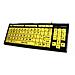 KYB-MON2VIS-UCUH, USB, QWERTY, Mini, Nero, Giallo, ABS sintetici - Foto miniatura 1