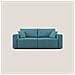 Morfeo Divano Con Sedute Estraibili T02 Azzurro - Foto miniatura 1