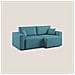 Morfeo Divano Con Sedute Estraibili T02 Azzurro - Foto miniatura 4