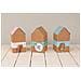 Kit Scatola Pieghevole - Casa - Kraft - 14 X 7,5 X 7,5 Cm - Foto miniatura 1