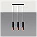 Lampada A Sospensione In Metallo Loopez 3l Rame 900x60x450 Mm Metallo - Foto miniatura 10