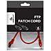 Cavo Di Rete Ftp Cat. 6 0.5m Rosso - Foto miniatura 2
