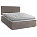 Letto Matrimoniale Cleneide, Set Testata In Ecopelle Con Rete Ortopedica E Mantovana, 100% Made In Italy, Con Materasso Incluso, Cm 160x190, Tortora - Foto miniatura 2
