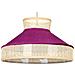 Lampadario Batali Rattan Fucsia - Foto miniatura 4