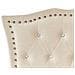 Letto Singolo Velluto Beige 90 X 200 Metz - Foto miniatura 4