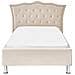 Letto Singolo Velluto Beige 90 X 200 Metz - Foto miniatura 6