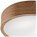 Lampada A Soffitto Eveline - Marrone - Legno, Vetro - 37x37x8 Cm - Foto miniatura 4