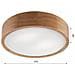 Lampada A Soffitto Eveline - Marrone - Legno, Vetro - 37x37x8 Cm - Foto miniatura 5
