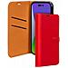 Custodia Per Iphone 14 Pro Folio Wallet Con Linguetta Magnetica, Rosso - Foto miniatura 1