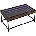 Tavolino Da Salotto Con Led Infinity Rovere Marrone 90x50x41 Cm - Foto miniatura 3
