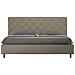 Letto Contenitore Imbottito 180x210 Similpelle Cappuccino Priya - Foto miniatura 1
