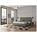 Letto Contenitore Imbottito 180x210 Similpelle Cappuccino Priya - Foto miniatura 5