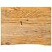 Piano Tavolo Bordi Vivi 70x60x3,8 Cm In Legno Massello Di Mango - Foto miniatura 1