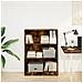Libreria Rovere Fumo 80x24x109 Cm In Legno Multistrato - Foto miniatura 3
