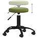 Sedia Da Ufficio Girevole Verde Chiaro In Velluto - Foto miniatura 5