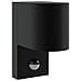 Lampade da Parete da Esterno con Sensore Nero Acciaio Inossidabile IP44 - Foto miniatura 1