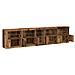 Credenza con luci LED Legno vecchio 283x37x67 cm Legno ingegnerizzato - Foto miniatura 6
