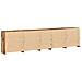 Credenza con luci LED Legno vecchio 283x37x67 cm Legno ingegnerizzato - Foto miniatura 8