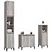 Set Mobili da Bagno 3 pz Grigio Sonoma in Legno Multistrato - Foto miniatura 3