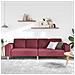 Set di divani Rosso vino Tessuto - Foto miniatura 3