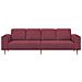 Set di divani Rosso vino Tessuto - Foto miniatura 4