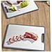 Tagliere In Acciaio Inossidabile 304 Con Bordo In Silicone - Antiscivolo, Antibatterico, Reversibile S - Foto miniatura 6