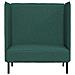 Divano alto Verde scuro 109 x 56 x 121 cm Tessuto - Foto miniatura 4