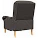 poltrona Grigio scuro 76 x 94 x 102 cm Tessuto - Foto miniatura 6