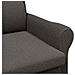 poltrona Grigio scuro 76 x 94 x 102 cm Tessuto - Foto miniatura 7