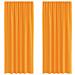 Tende in Voile con Tasche per Aste 2 pz Arancio - Foto miniatura 1
