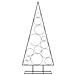 Albero di Natale Decorativo in Metallo Nero 150 cm - Foto miniatura 3