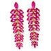 Orecchini Pendenti a Forma di Foglia a Cascata Multicolori - Foto miniatura 1