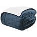 Coperta Blu navy 220 x 240 cm Panno - Foto miniatura 1