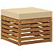 Set divani 6 pcs Naturale e Beige Legno di Acacia Massello - Foto miniatura 4
