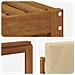 Set divani 6 pcs Naturale e Beige Legno di Acacia Massello - Foto miniatura 5