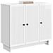 Credenza Bianco Lucido 89 x 34,5 x 80 cm Legno ingegnerizzato - Foto miniatura 2