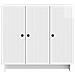 Credenza Bianco Lucido 89 x 34,5 x 80 cm Legno ingegnerizzato - Foto miniatura 4