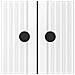 Credenza Bianco Lucido 89 x 34,5 x 80 cm Legno ingegnerizzato - Foto miniatura 8