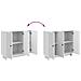 Credenza Bianco Lucido 89 x 34,5 x 80 cm Legno ingegnerizzato - Foto miniatura 9
