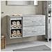 Set di mobili per il bagno 2 pcs Grigio Cemento - Foto miniatura 8