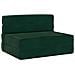 Divano Letto Pieghevole Verde Scuro 70 x 80 x 60 cm Tessuto - Foto miniatura 1