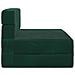 Divano Letto Pieghevole Verde Scuro 70 x 80 x 60 cm Tessuto - Foto miniatura 4
