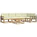 Set di divani da esterno 6 pcs Bianco e Crema 79 x 79 x 37 cm - Foto miniatura 1